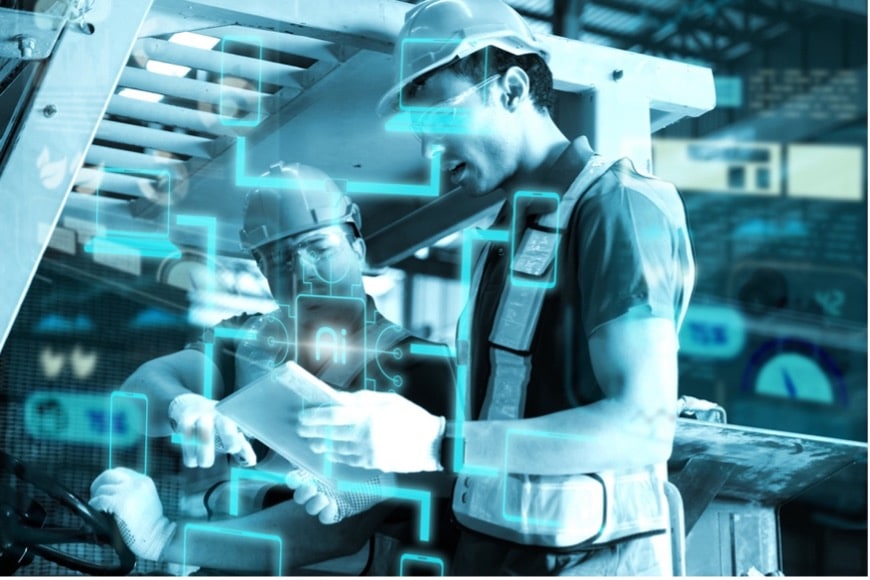 A group of workers in a factory